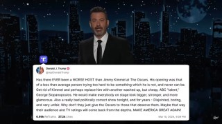 Jimmy Kimmel Jokes Even With Naked John Cena, Trump Was ‘The Biggest Dick’ of the Oscars | Video