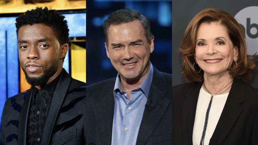 chadwick boseman, norm macdonald, jessica walter