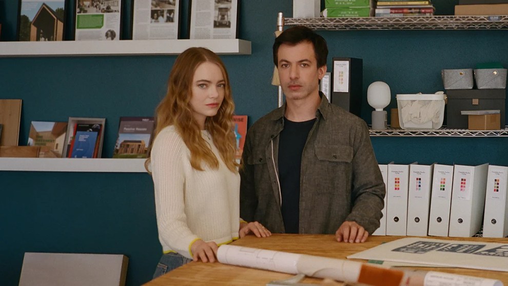 Emma Stone and Nathan Fielder in "The Curse"