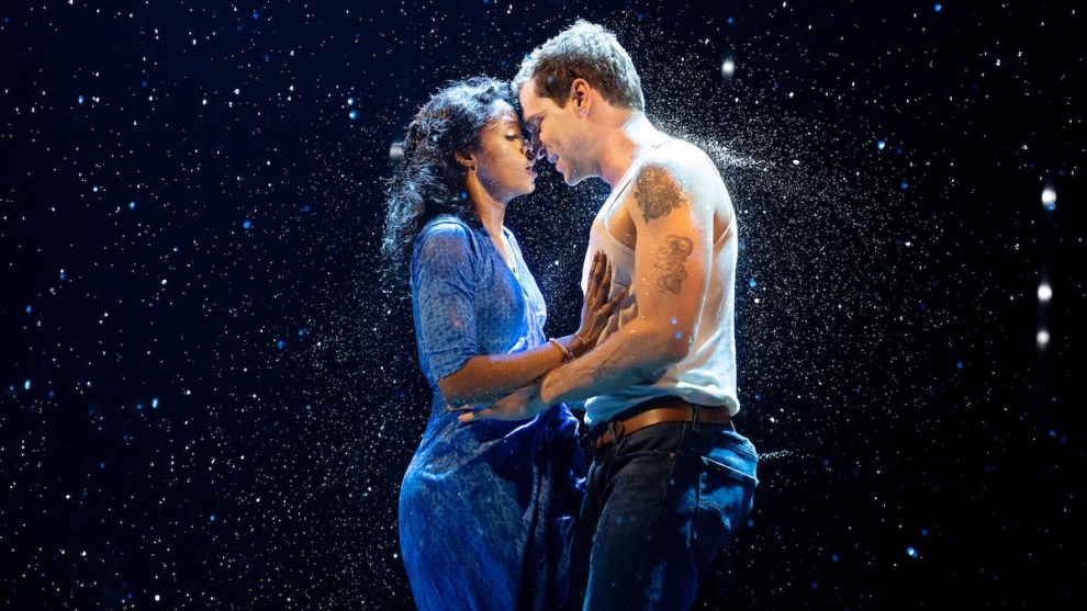 Joy Woods and Ryan Vasquez in "The Notebook" on Broadway (Credit: Julieta Cervantes)