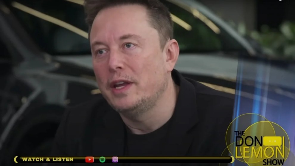 Elon Musk appearing on the Don Lemon Show on X